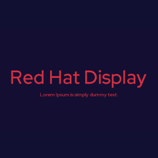 Red Hat Display Red Hat Display