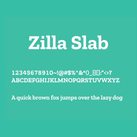 Zilla Slab Zilla Slab